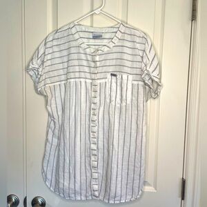 Columbia button blouse